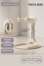 Soporte de Baño para Bebé Ajustable - Porta Bebé de Pie para Ducha