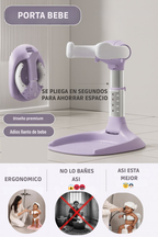Soporte de Baño para Bebé Ajustable - Porta Bebé de Pie para Ducha