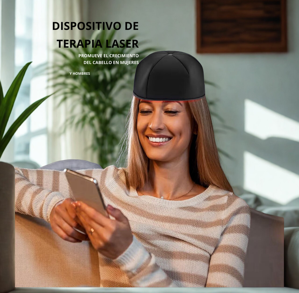 GORRO DE LUZ LED, ESTIMULADOR CAPILAR DESDE LA RAIZ