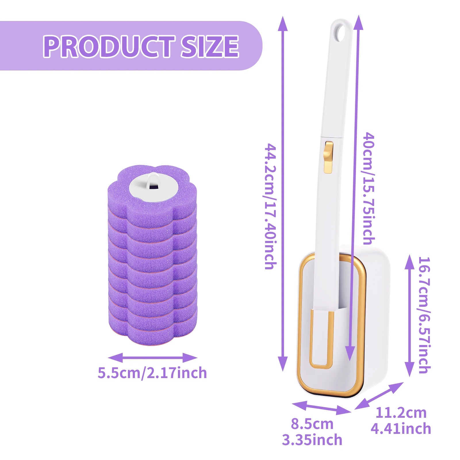 Cepillos con cabezales desechables para inodoro