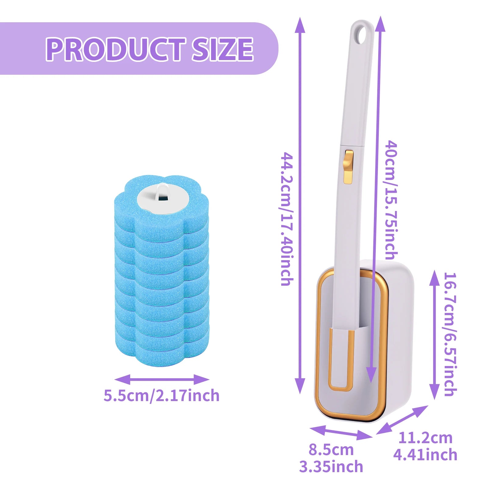 Cepillos con cabezales desechables para inodoro