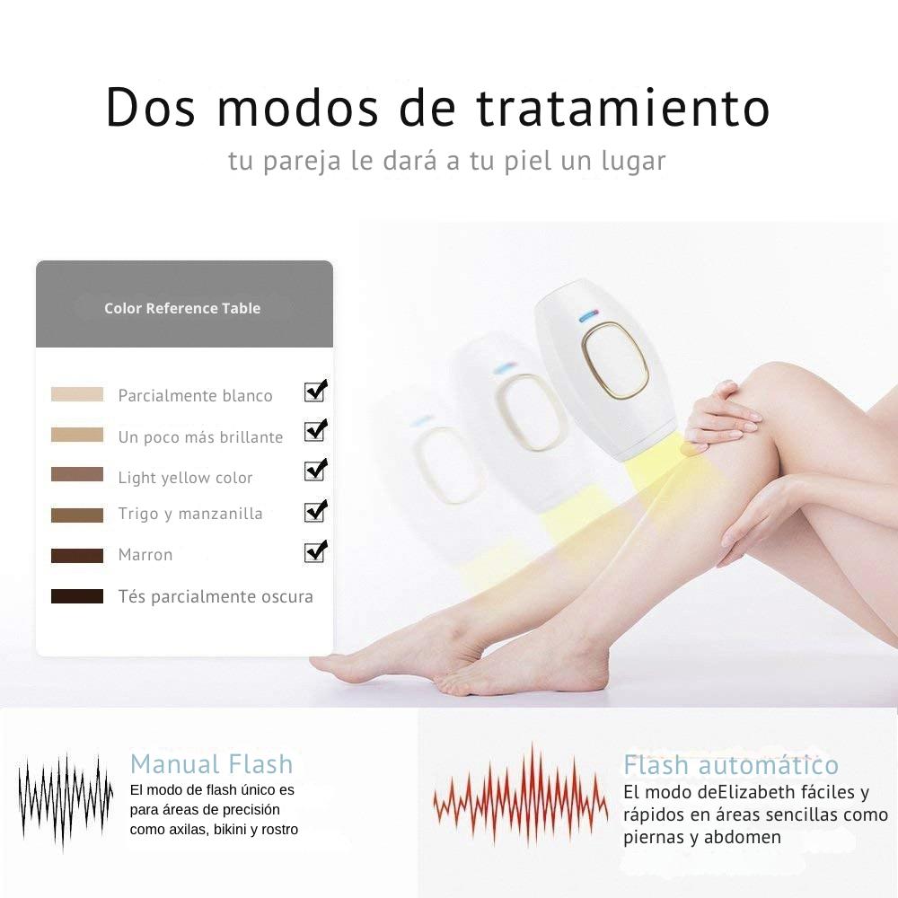 Depiladora Láser IPL 5 Niveles de Intensidad - Tratamiento Profesional